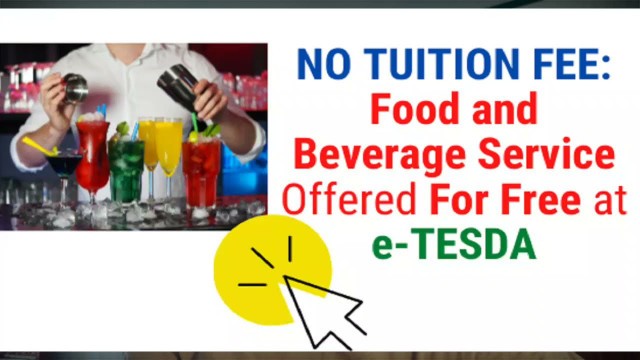 'Free TESDA Online Courses 2021 (Food and Beverage Services)'