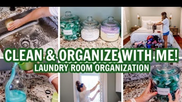 '*NEW! CLEAN & ORGANIZE WITH ME | LAUNDRY ROOM ORGANIZATION | EXTREME CLEANING MOTIVATION!'