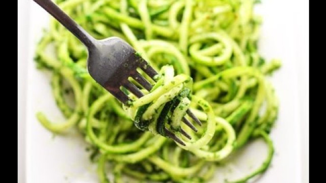 'Vegan Kale Pesto with Zucchini Noodles'