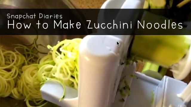 'How to Make Zucchini Noodles + Tips and Tricks'