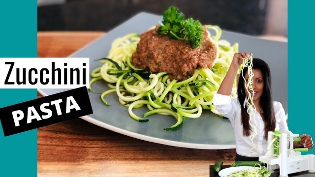 'How To Make Healthy Zucchini Noodles Recipe | Easy Zucchini Recipe using a Spiralizer'