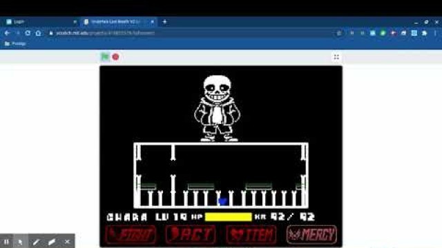 'Undertale last breath (part 2) infinite hp'