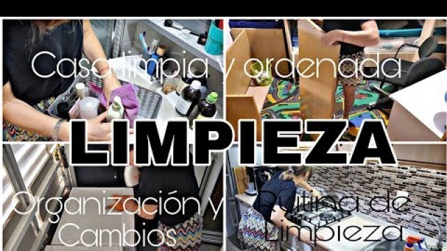 'LIMPIEZA Y CASA RECOGIDA//Cambios en la decoracion//LlMPIA CONMIGO//MOTIVATE// Clean with me!!'