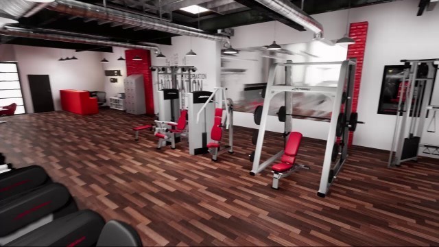 'Architecture Real-time - Life Fitness - Unreal Engine 4 Archviz - VR - 3d gym walkthrough'