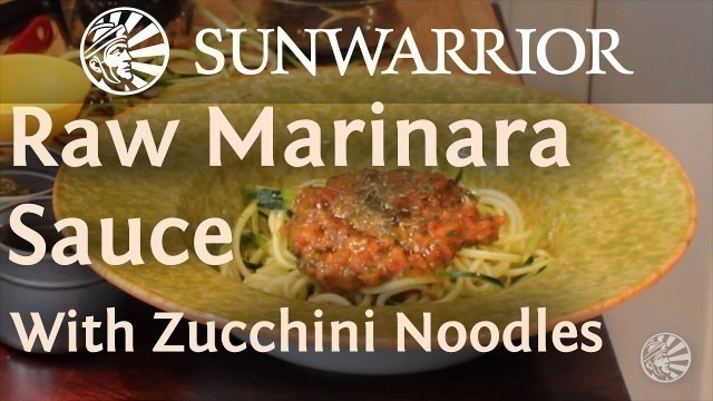 'Marinara Sauce with Zucchini Noodles | Raw Recipe | Teri Gentes'