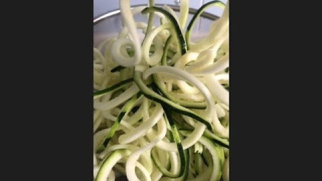 'How do you spiralize zucchini in a ninja food processor'