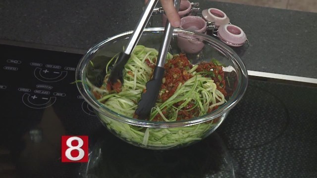 'In the Kitchen: Zucchini Noodles w/ Sun-dried Tomato Pesto'