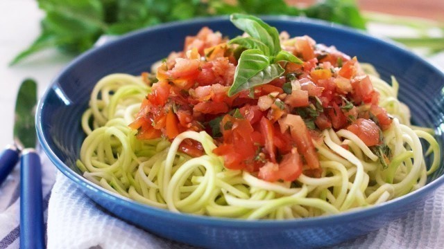 'Zucchini Noodles with Spicy Tomato Sauce'