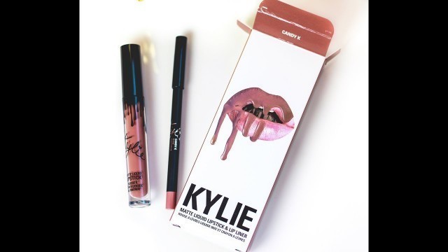 'Unboxing the First Generation Lip Kit By Kylie in Candy K | Kristen Gill'