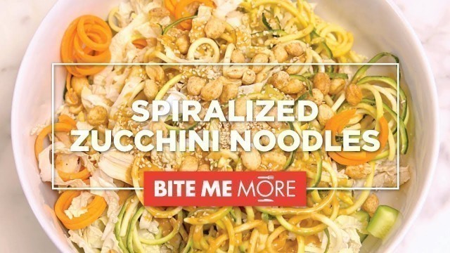 'HEALTHY RECIPE - How to Make Easy Spiralized Zucchini Noodles 3 Ways'