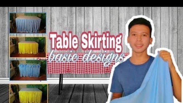 'Food and beverage services GRADE 12TVL Table skirting basic designs✨'