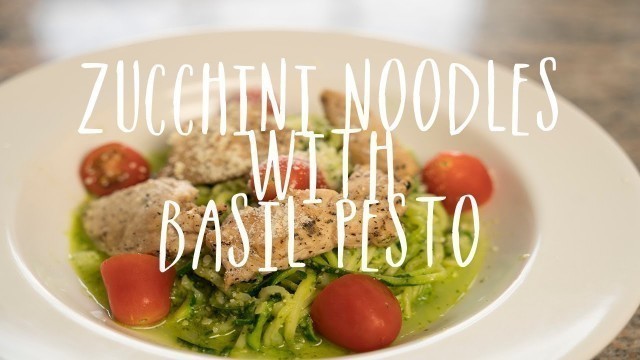 'Low Carb: Zucchini Noodles with Basil Pesto'