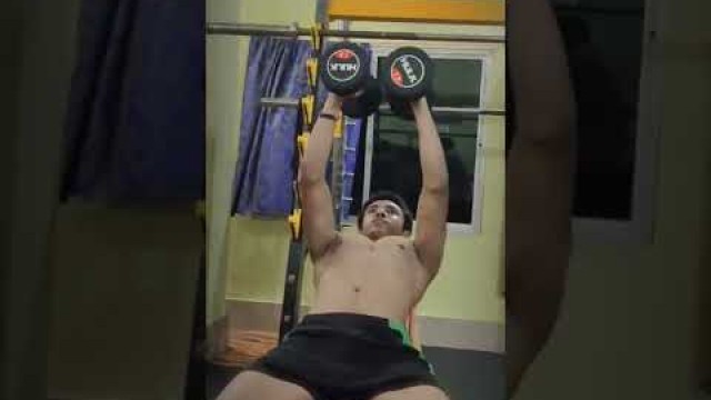 '15 YEAR OLD TEEN 10 KG 12 RAPS DUMBBELL FLY #fitness #viral #shorts #1stvideo #tranding #shots'