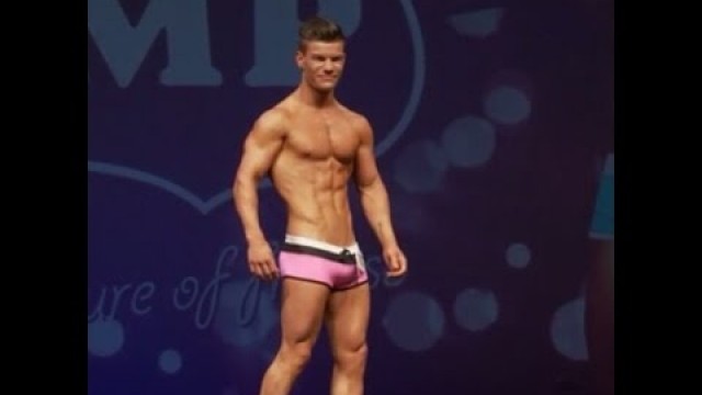 'Teen Aesthetic Fitness Model. Posing from the Miami Pro Junior Fitness model 16-19 UK Championship!'