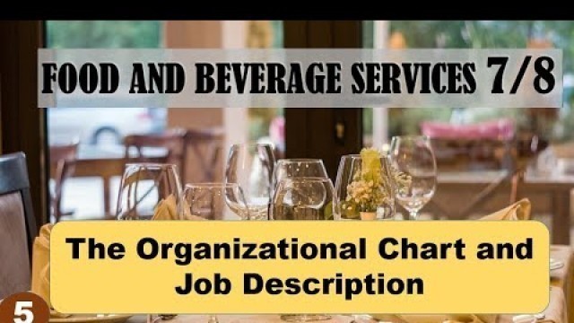 'TLE Food and Beverage Services for Grade 7 & 8 - The Organizational Chart and Job Description'