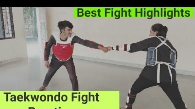 '#taekwondo #fight #fitness Taekwondo Fighting practice || Best Taekwondo kick'