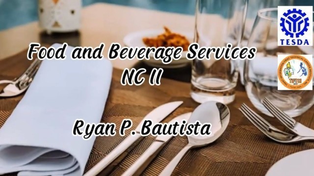 'FOOD AND BEVERAGE SERVICES NCII FINAL OUTPUT'