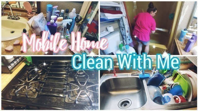 'Mobile Home clean with me | cleaning motivation| mobile home living @living with leelee'