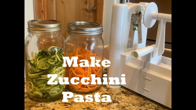 'How to Make Zucchini Noodles with a Spiralizer Zucchini Pasta Maker TIME!!'