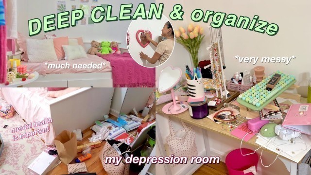 'DEEP CLEAN and organize my depression room 2022 (this will motivate you) 