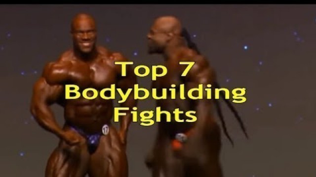 'TOP 7 BODYBUILDING STAGE FIGHTS   YouTube'