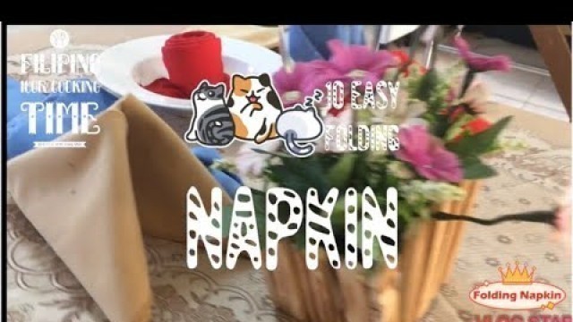 '10 Easy Steps Napkin Folding | Food and Beverage Services NCII Assessment | K-12  | TESDA |'