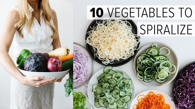 'SPIRALIZER BEGINNER\'S GUIDE | 10 vegetables to spiralize'