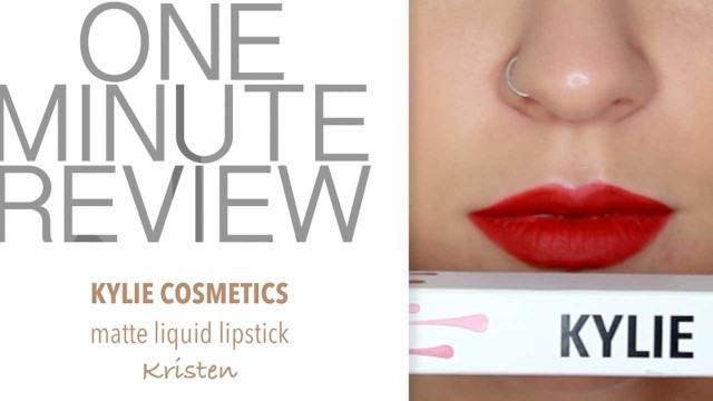 'Kylie Cosmetics Liquid Lipstick-KRISTEN | ONE MINUTE REVIEW- Beauty Banter'