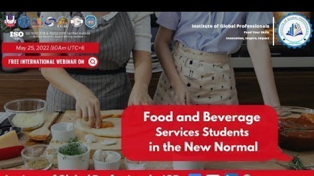 'Food and Beverage Services Students in the New Normal'