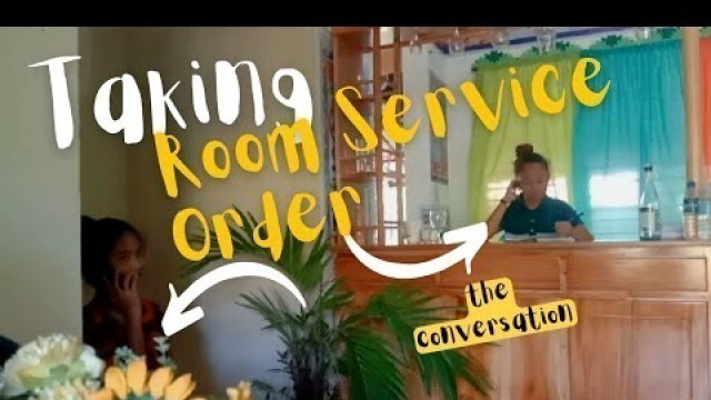 'Taking Room Service Order | Food and Beverage Services | Tech-Voc'