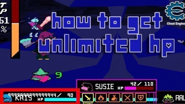 'deltarune chapter 1 & chapter 2 and undertale How to get unlimited HP (using Cheat Engine )'