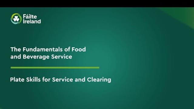 'Plate Skills | Fundamentals of Food & Beverage Service'