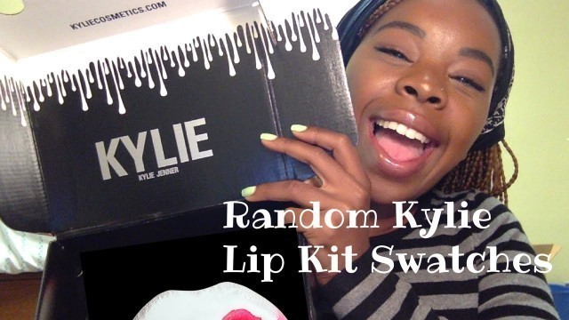 'RANDOM KYLIE LIP KIT SWATCHES: KRISTEN, SPICE, REIGN, AND LIKE'