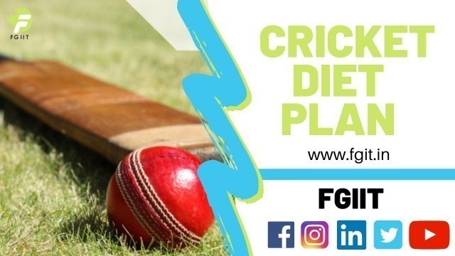 'Cricket Diet Plan In Hindi | Cricket Fitness Tips | Cricketers Diet Plan Vegetarian - FGIIT (2020)'