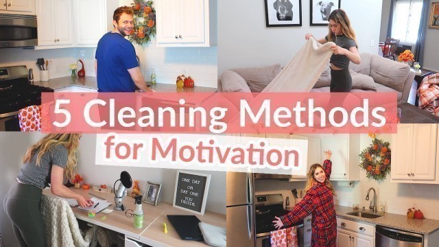 '5 Cleaning Methods to MOTIVATE You to CLEAN | ULTIMATE CLEANING MOTIVATION | Clean with me 2020'