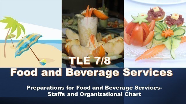 'TLE 7/8 FBS || Preparations for Food & Beverage Services-Staffs and Organizational Chart'