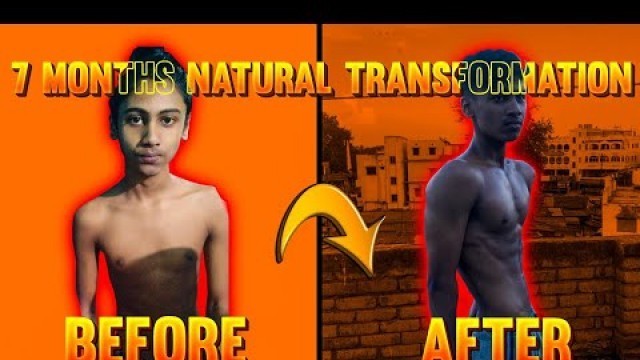 '7 months natural transformation | 42kg - 52kg transformation | teen fitness'