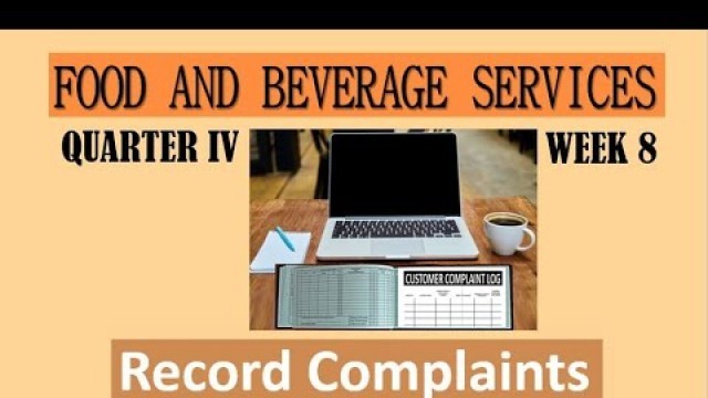 'TLE / TVL FOOD AND BEVERAGE SERVICES - RECORD COMPLAINTS'