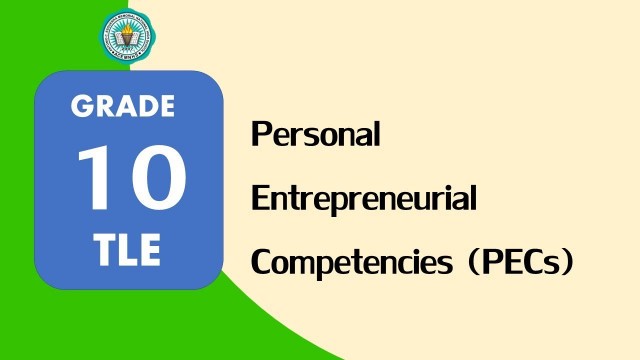 'G10 TLE - Food and Beverage Services Q3 W1 - Personal Entrepreneurial Competencies (PECs)'