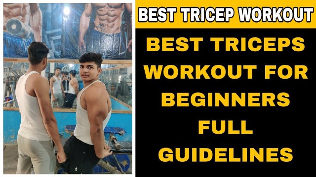 'BEST TRICEP WORKOUT FOR BEGINNERS WITH COMPLETE GUIDANCE| VIKASH FITNESS ZONE'