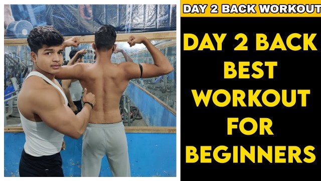 'BEGINNERS BACK WORKOUT WITH  COMPLETE GUIDANCE| TUESDAY BACK DAY| VIKASH FITNESS ZONE'