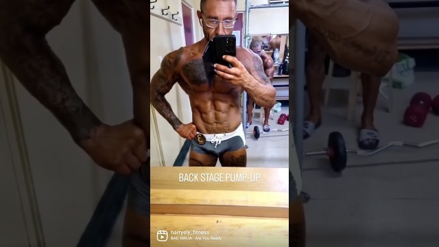 'BACK STAGE PUMP | Ultimate Male Model #fitnessmodel #fitnessmotivation #abs #inspiration #fitness'