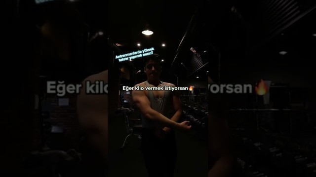 'Kilo vermek için antrenmanda tekrar sayınızı arttırmaya gerek yok! #fitness'