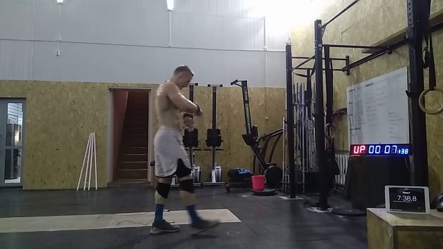 'Dubai Crossfit Championship 2018. Workout 1. Attempt 2. Timofey Prolubnikov.'