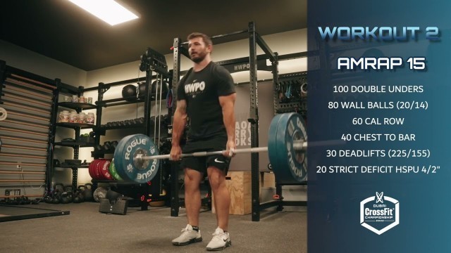 'Dubai CrossFit Championship 2022 Online Qualifier Workout 2'