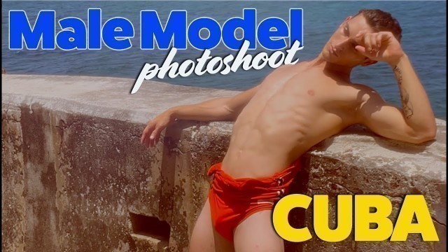 'Male Model Photoshoot with muscle boy physique fitness model Rydel in Cuba'