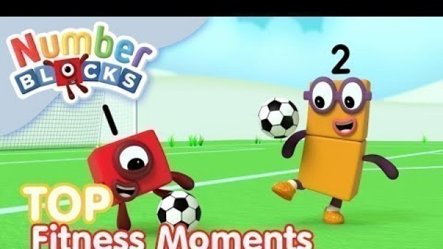 'Top Fitness Moments | Maths for Kids | @Numberblocks'