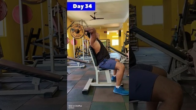 'Day 34 || 60 Day\'s transformation challenge || Fitness Zone Muniguda #shorts #ytshorts #gym #fitness'