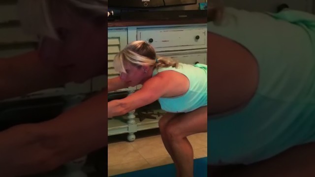 'Roll back burpees for fun #fitness #burpees #workout  #shorts @360strongwomen'