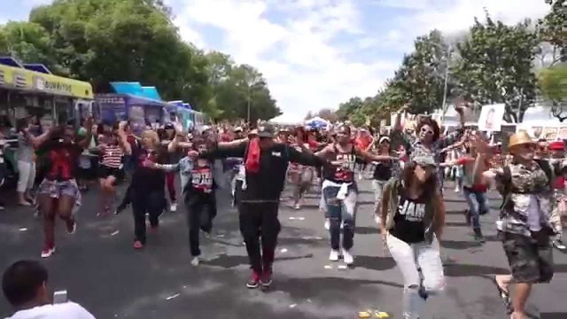 'U-JAM Fitness: Flash Mob M-Town dance  (Dhoom) at Milpitas International BBQ Festival 2015'